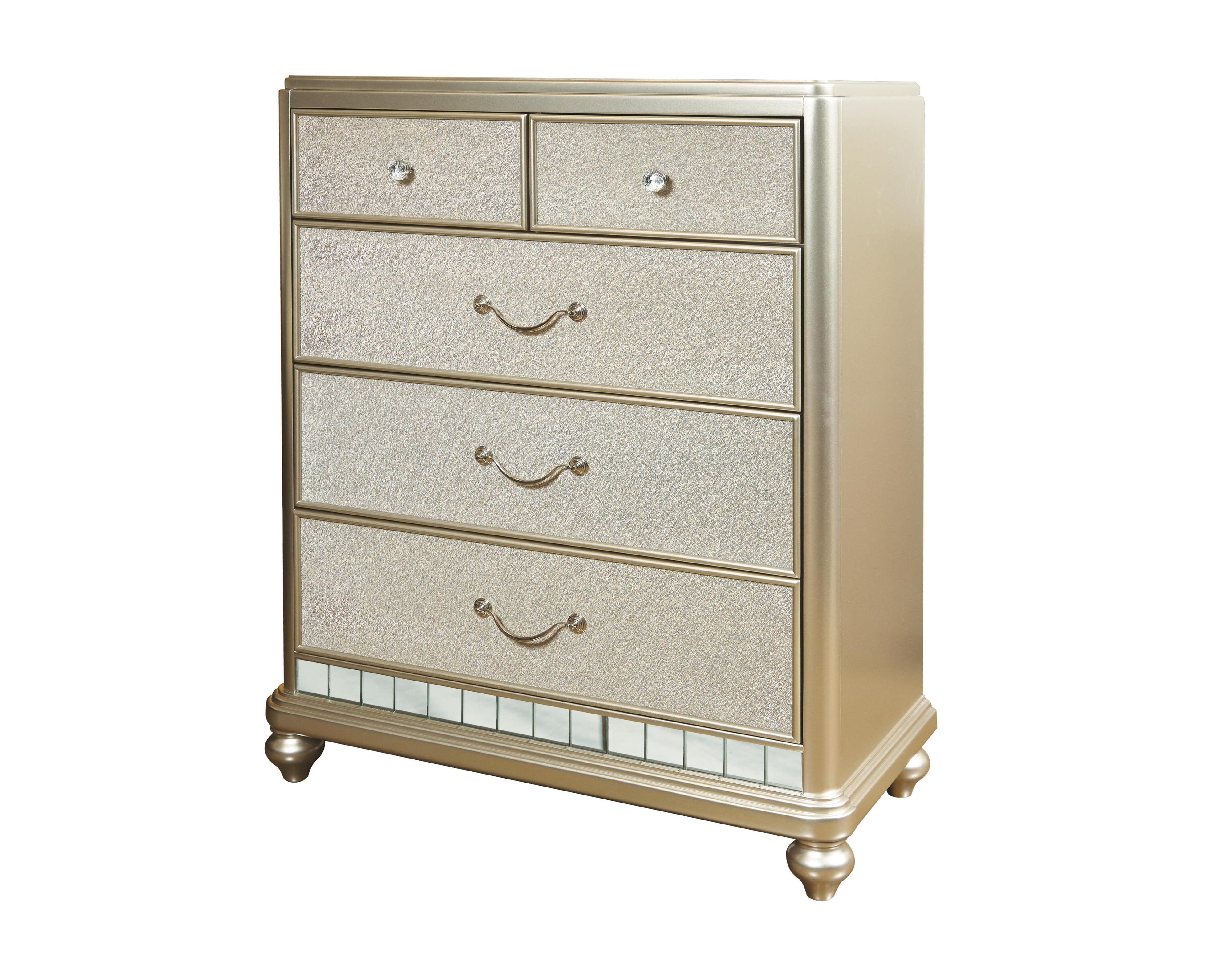 Samuel Lawrence Lil Diva Tall Drawer Chest w/ Mirror Paneling AHFA